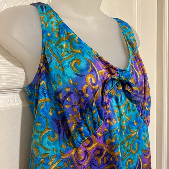 Vintage Gabar ll Swimsuit Swim Dress One Piece Made in USA Size 20 NWT - Picture 5 of 16